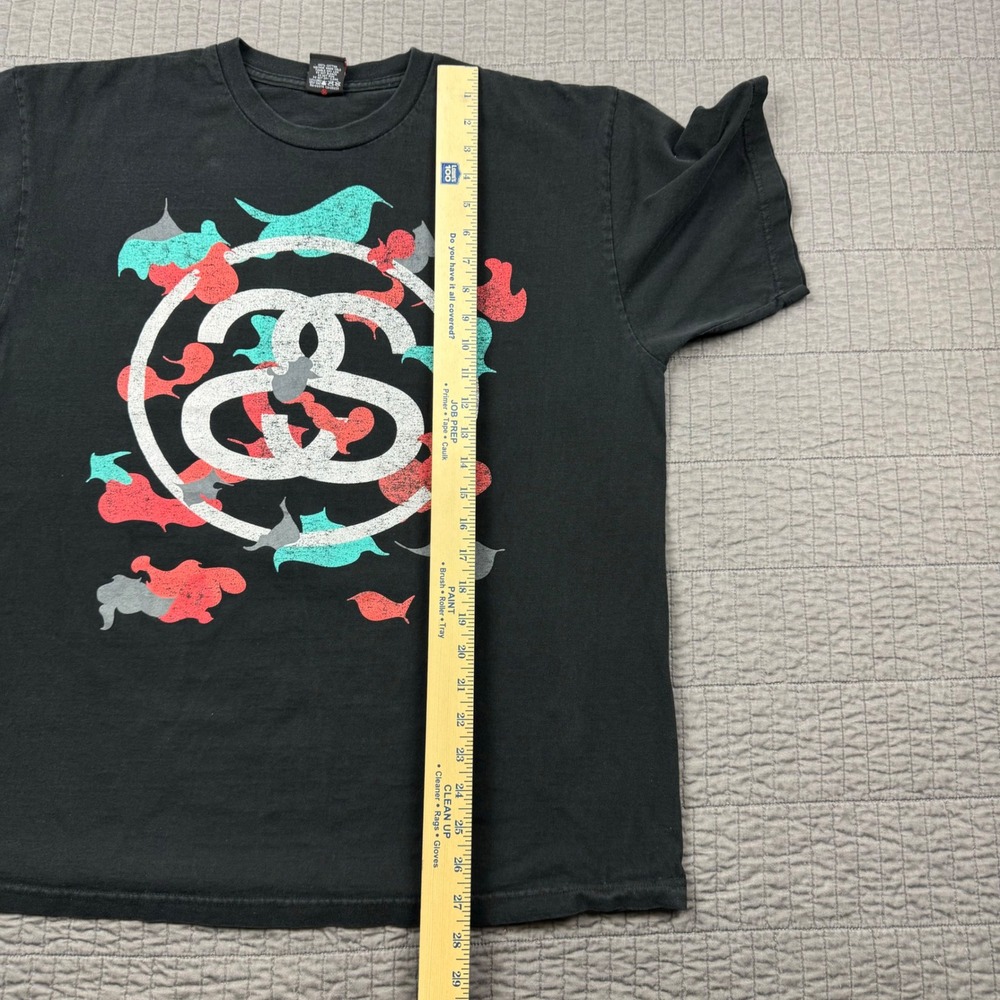 Vintage Stussy T Shirt Men XL Black Skater Surfer Streetwear 90s Y2K Graphic Tee - Picture 9 of 11